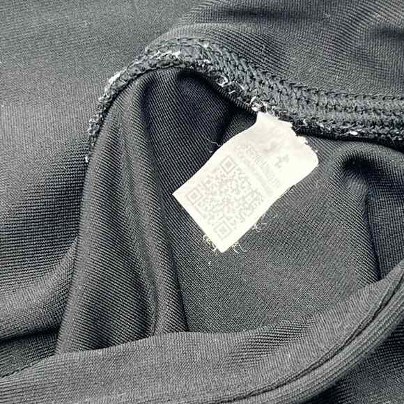 UNDER ARMOUR Medium Black Heat Gear Compression Ankle Leggings Diamond Cutout UA - Picture 7 of 7